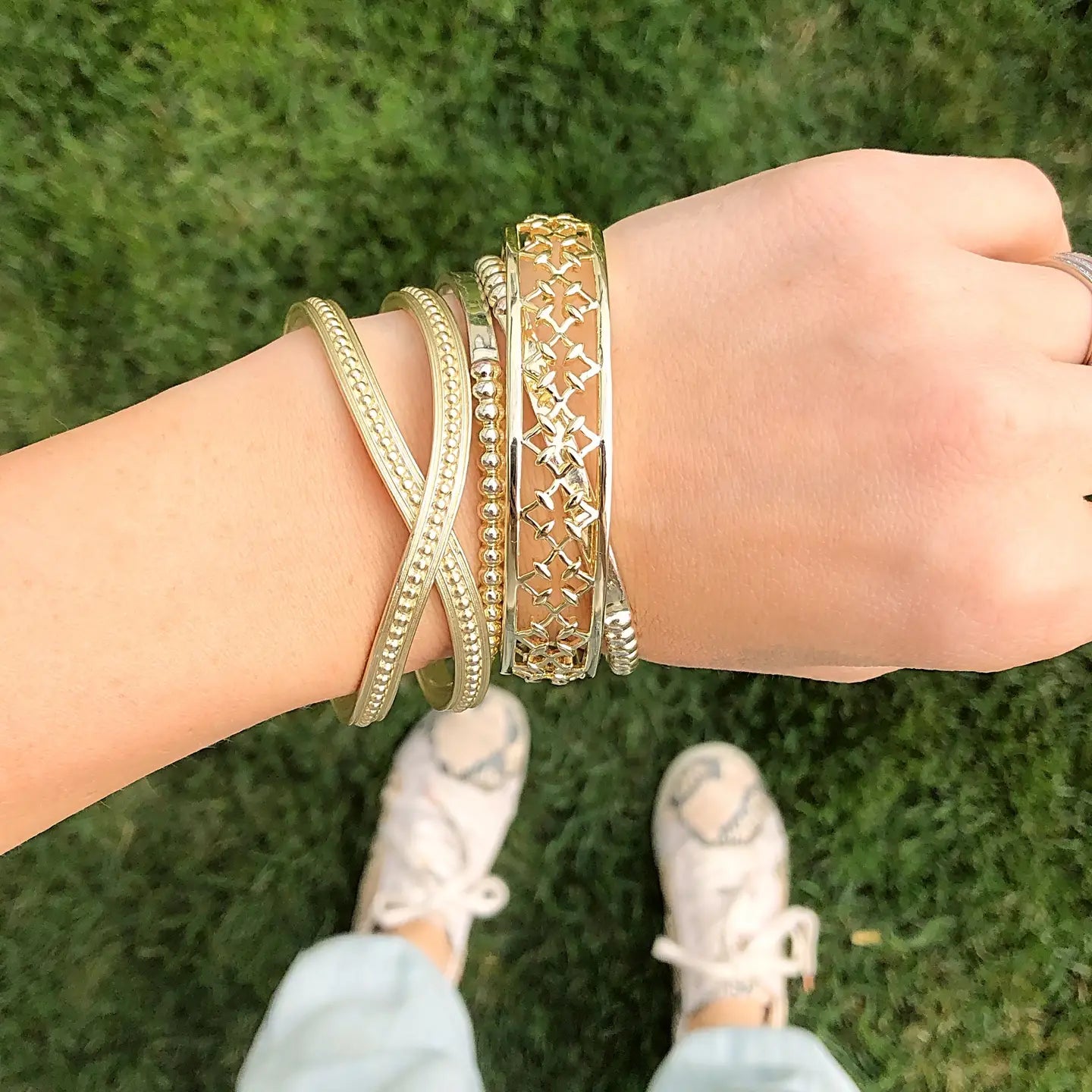 Graceful Mini Cuff Bracelet - Gold