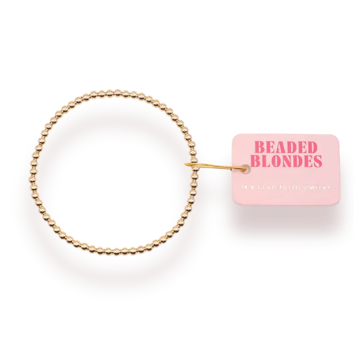 Beaded Blondes Gold Beaded Bracelet