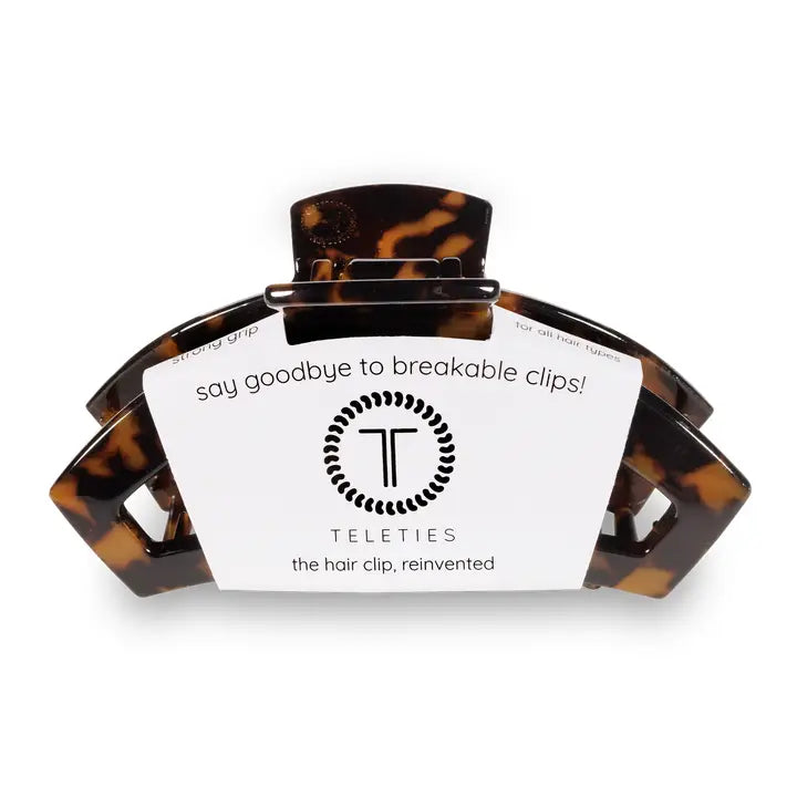 Open Hair Clip | Large | Tortoise