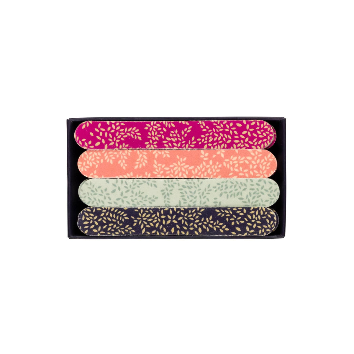 Sara Miller mini emery board matchboxes in pink, coral, duck-egg blue and navy — view 5