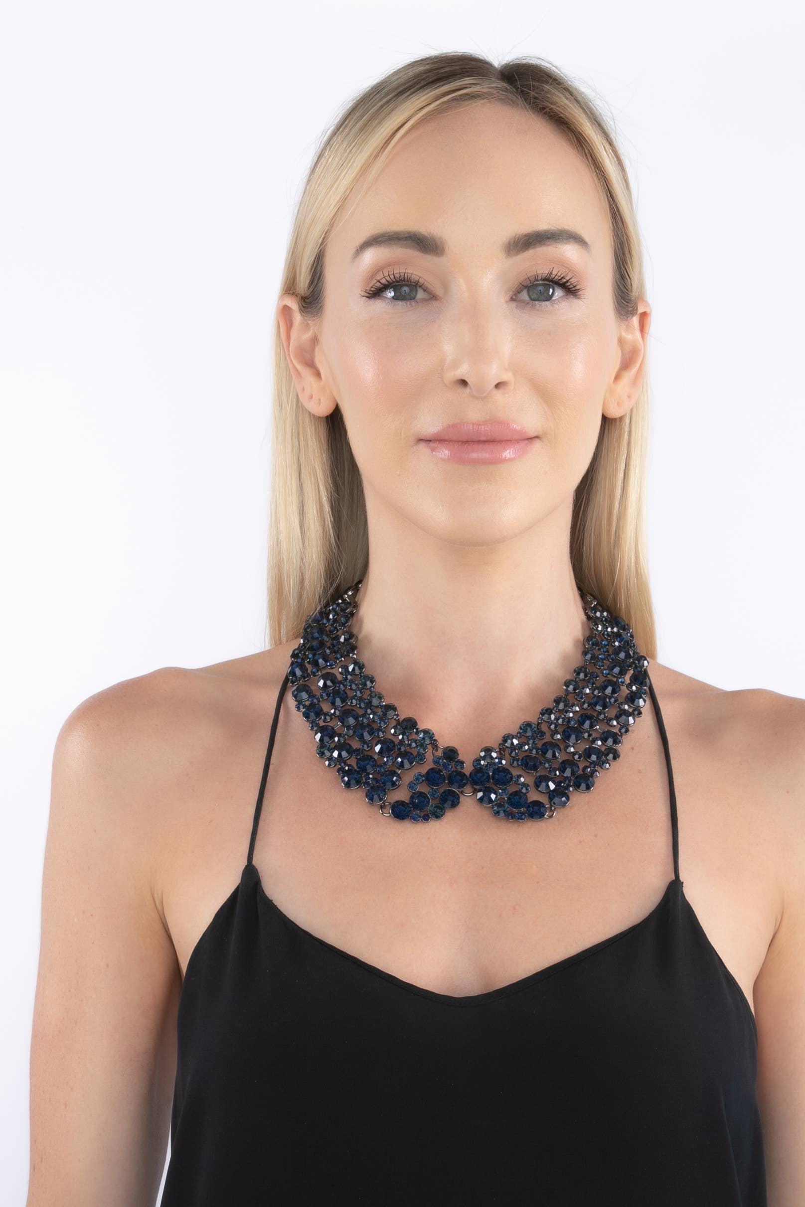 Diana Statement Necklace - Dark Blue
