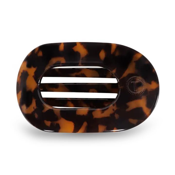 Round Flat Hair Clip | Small | Tortoise
