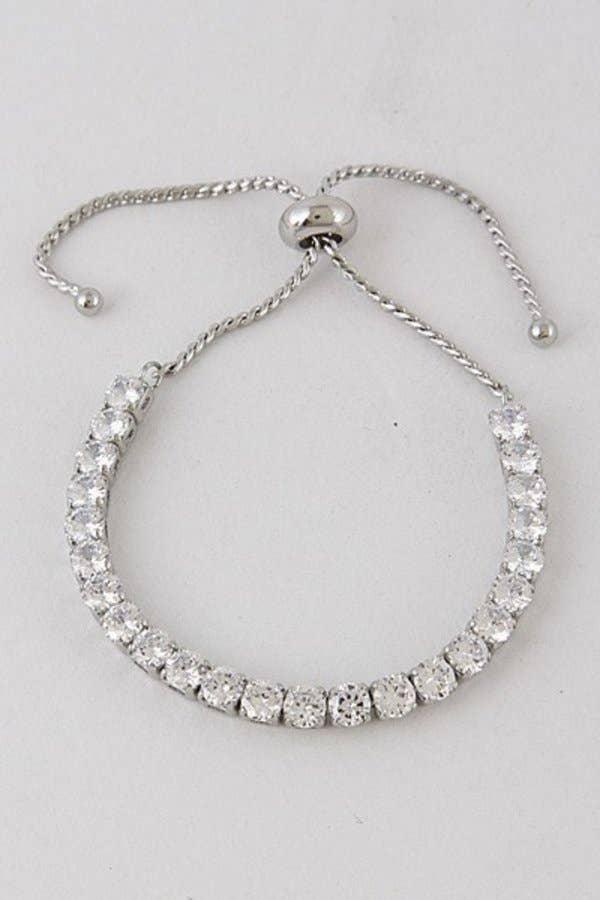 Charming Rhinestones Adjustable Bracelet