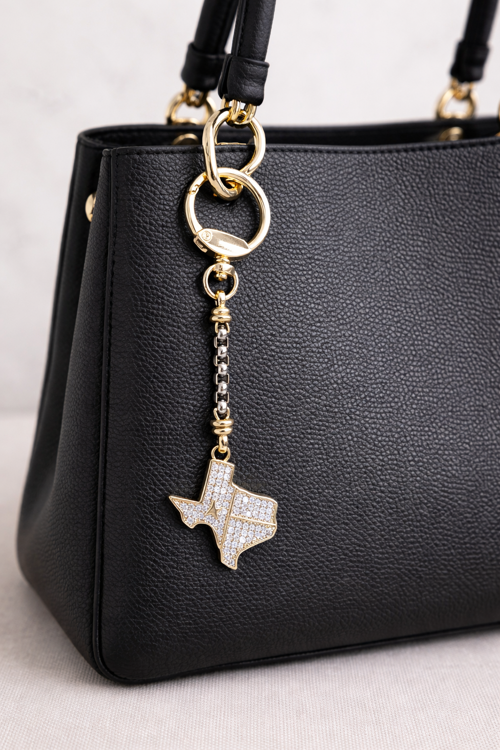 Gold Pave Bag Tags