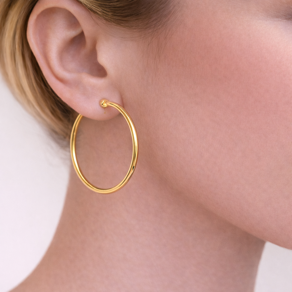 Zenzii Extra Thin Shiny Metal Hoops — Accents Boutique, Marble Falls TX