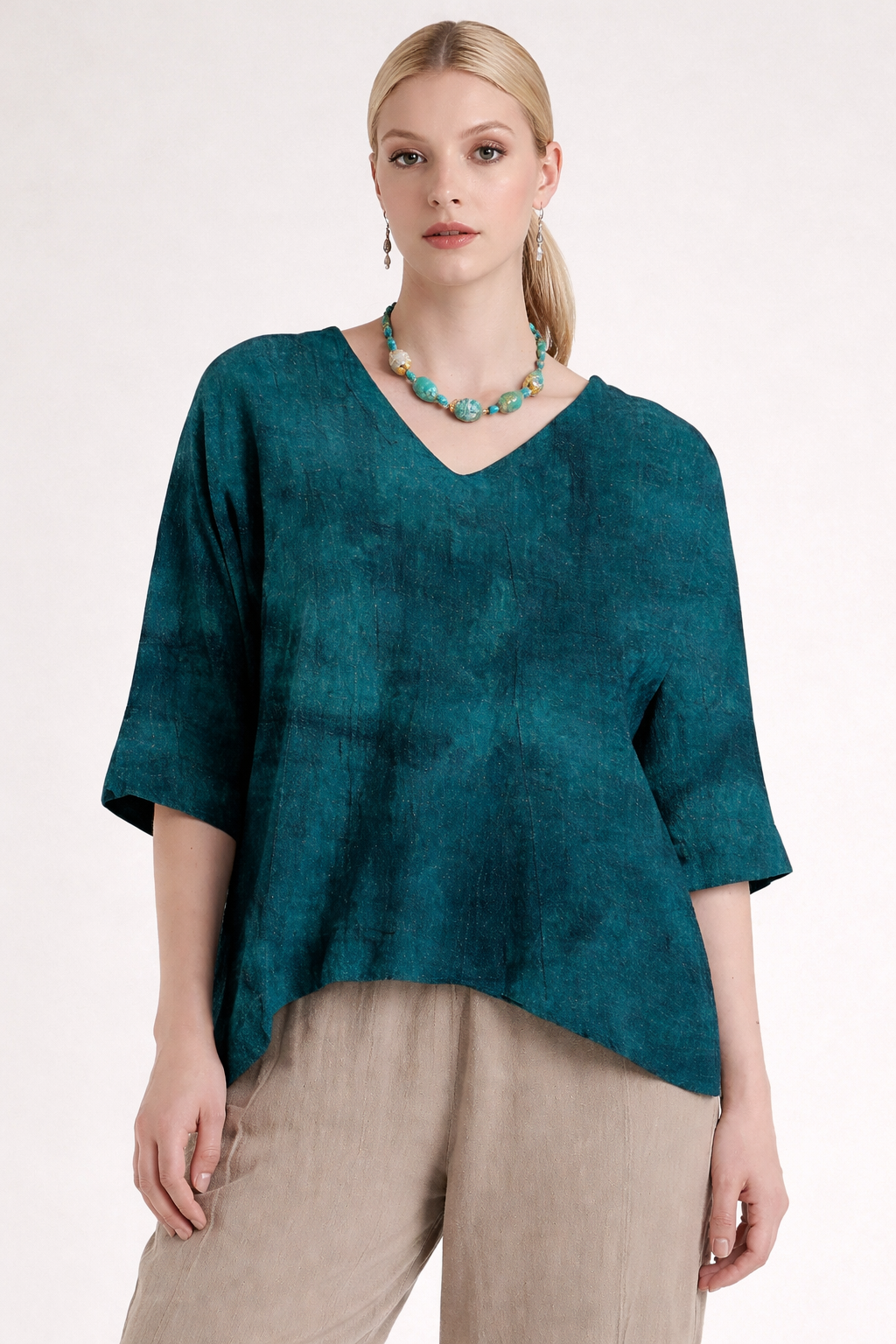 Oh My Gauze Pepe Peacock Gauze Top
