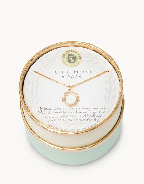 Spartina To The Moon Back Reversible Necklace