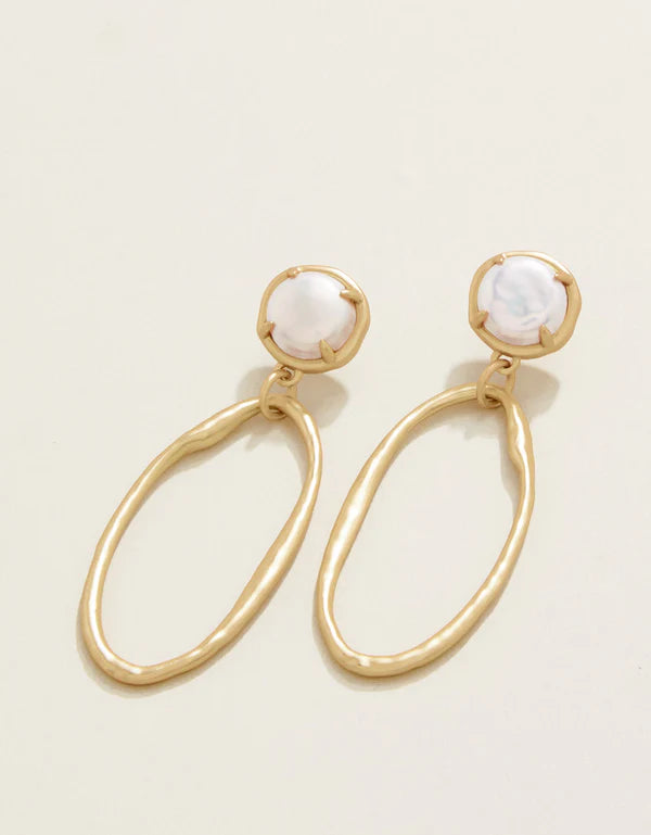 Spartina River Club Earrings Pearl