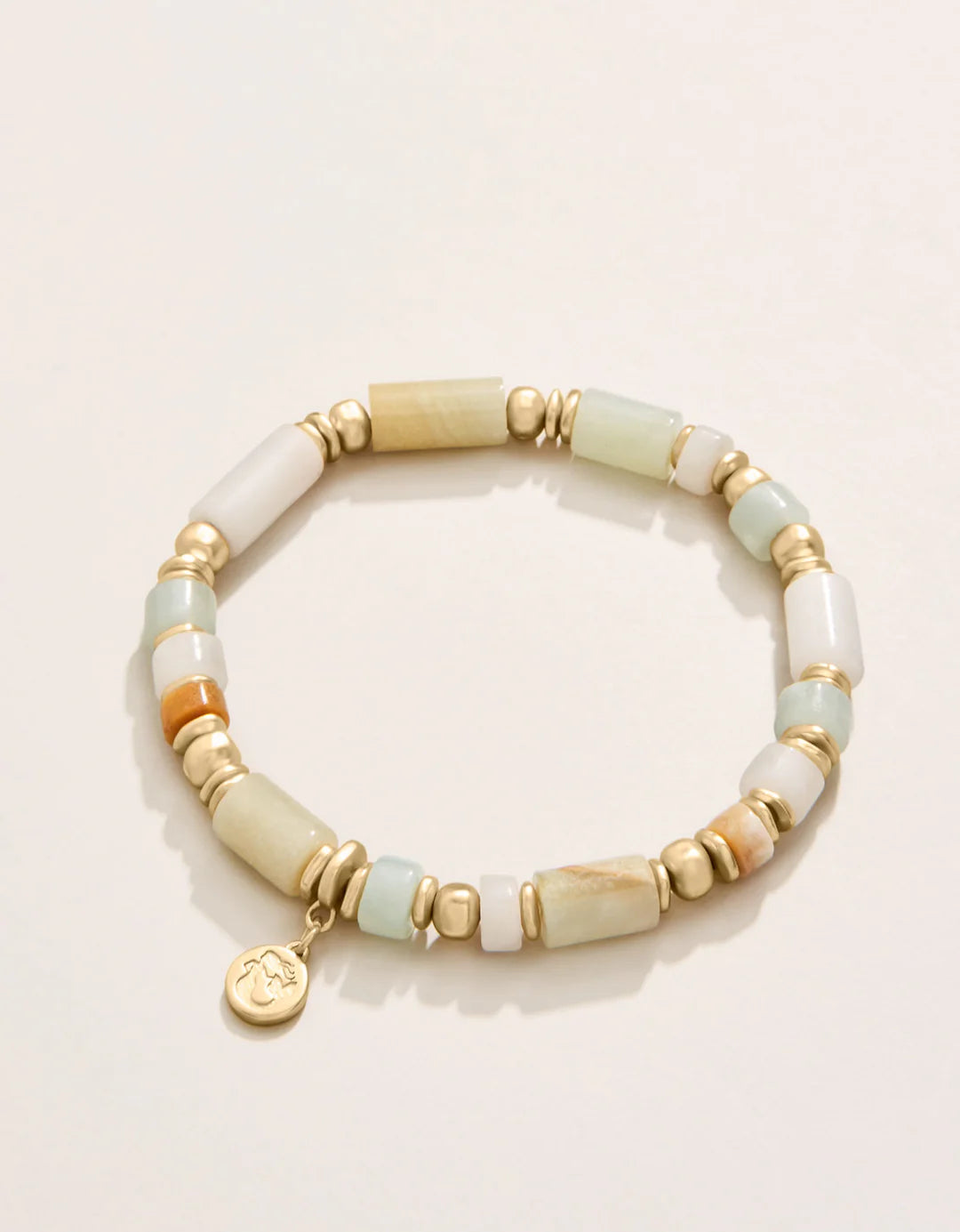 Spartina Stone Stretch Bracelet 7mm Frosty Green