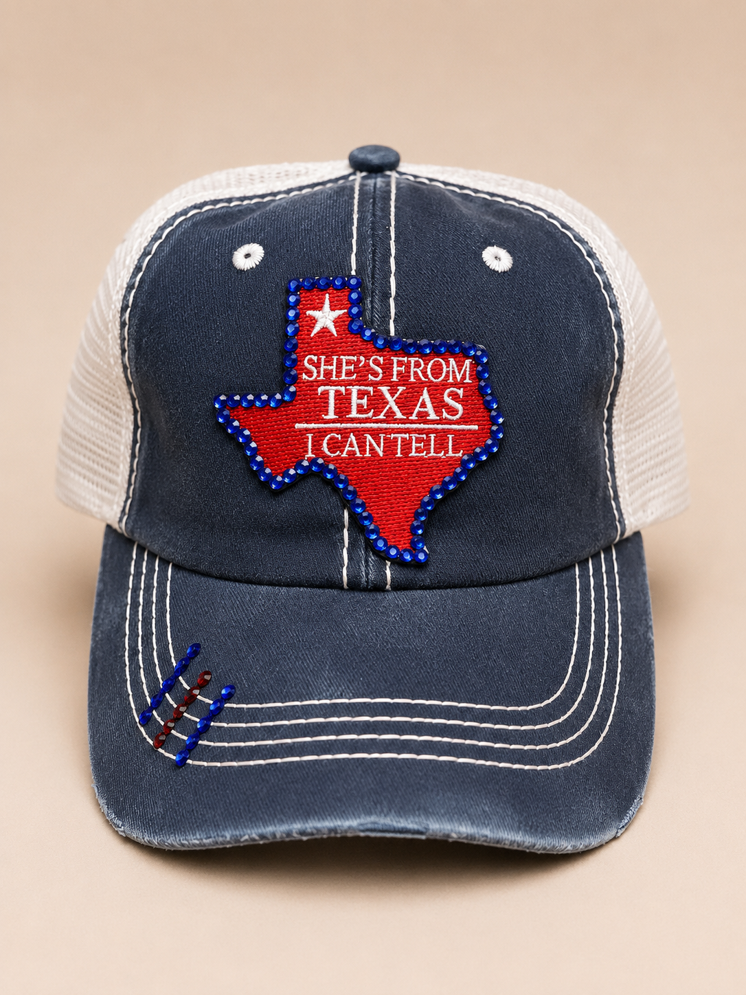 She's From Texas I Can Tell Bling Cap