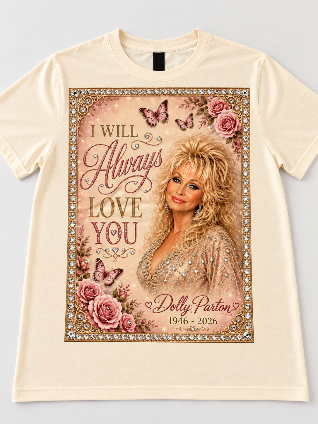 I Will Always Love You Dolly Bling Tee