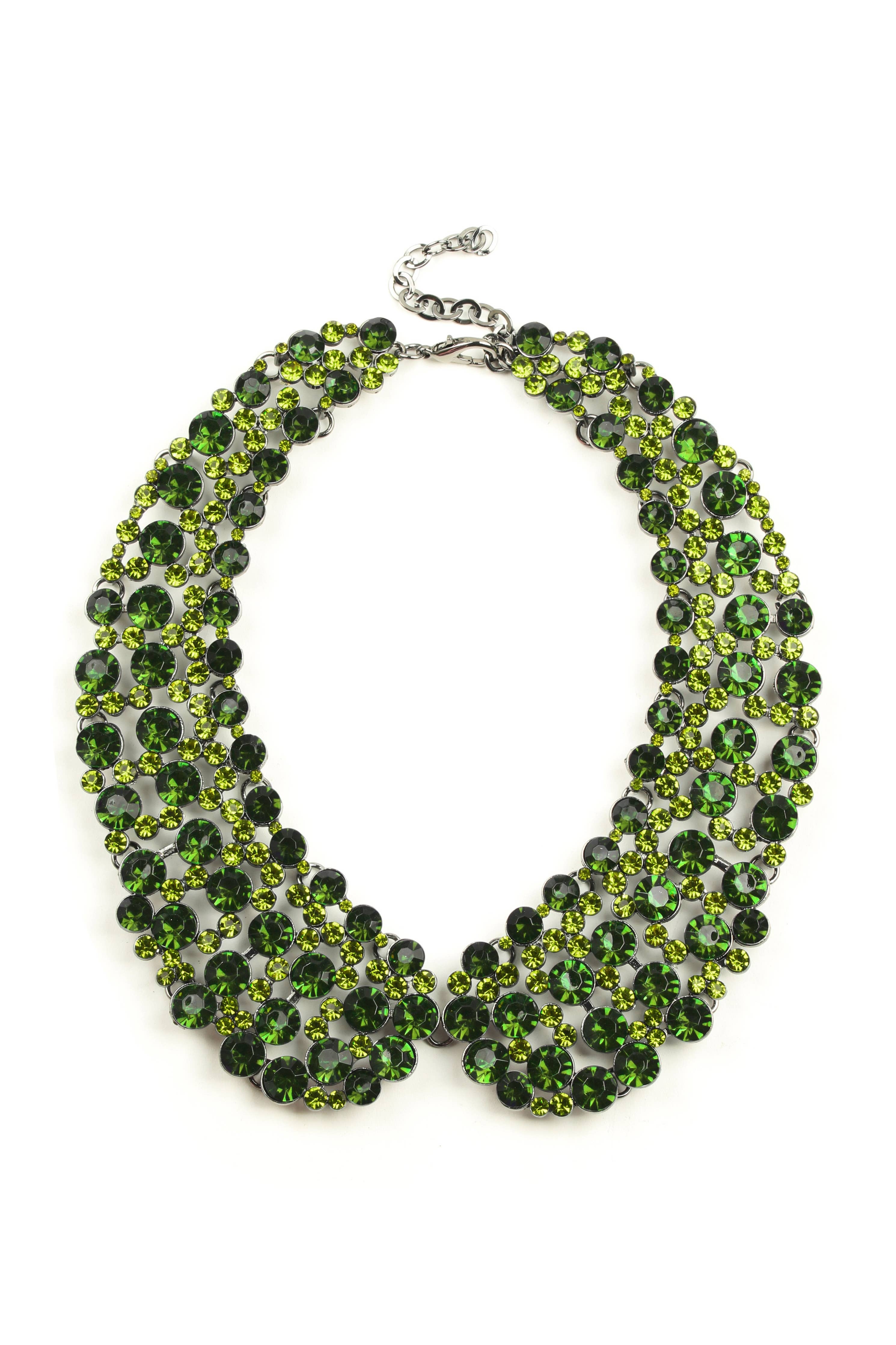 Diana Statement Necklace - Green