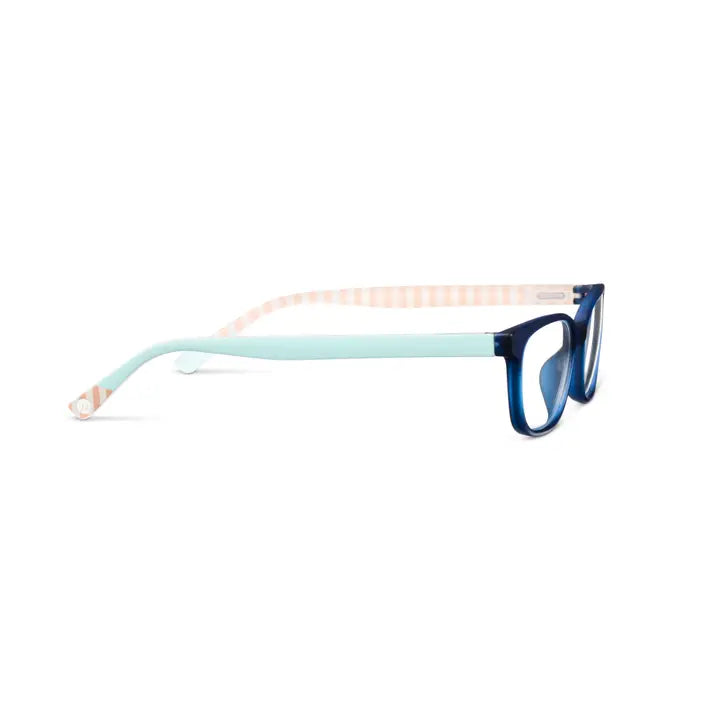 Peepers Beach Read Blue Light Glasses - Navy/Summer Stripe