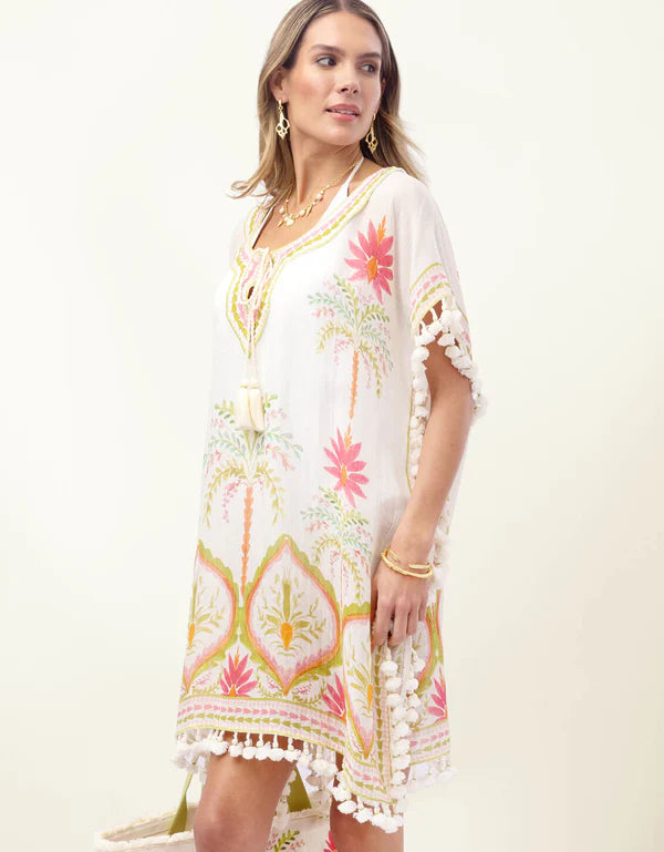 Spartina Beach Kaftan Castillo Floral Palms