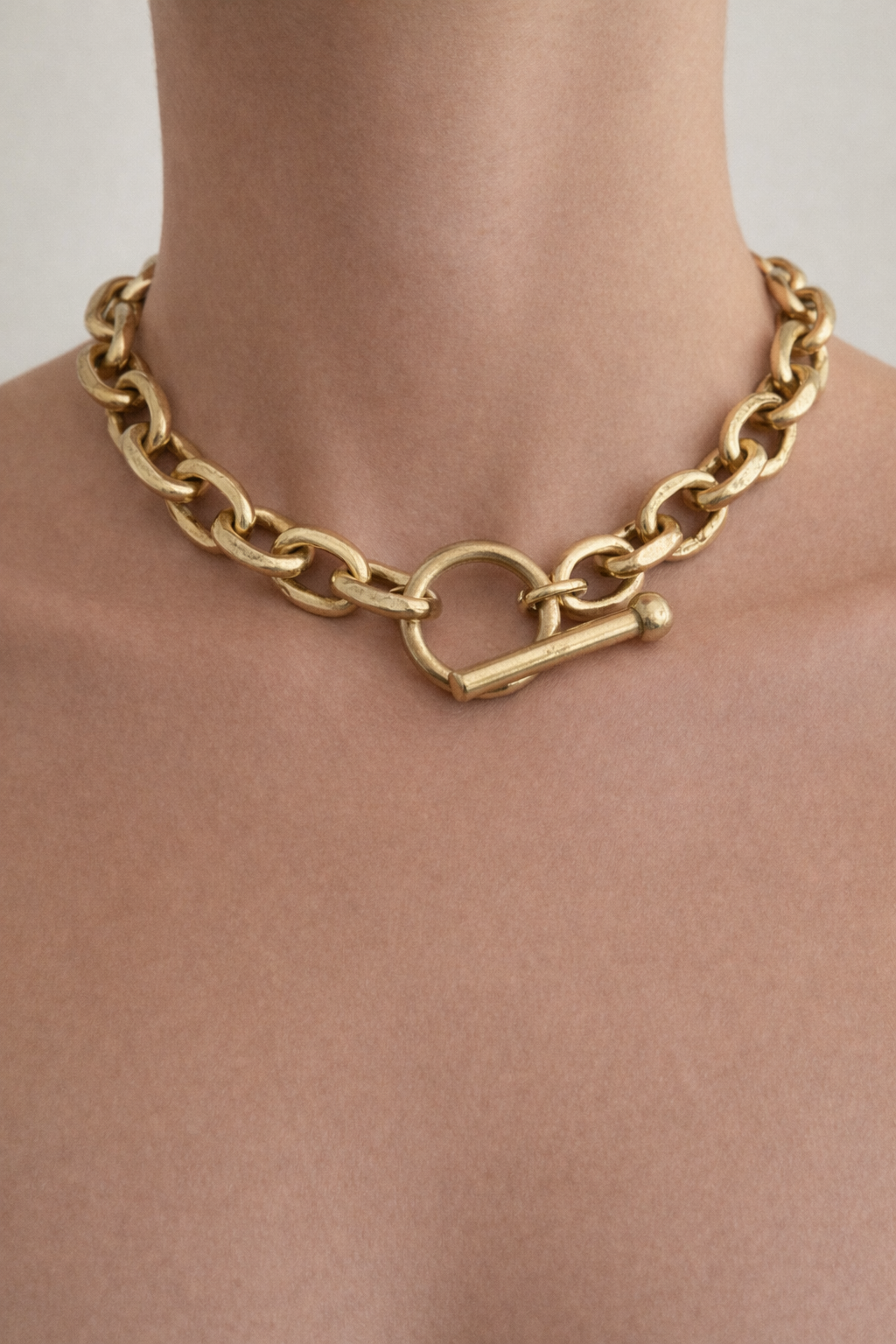 Gold Link Toggle Necklace — Accents Boutique, Marble Falls TX