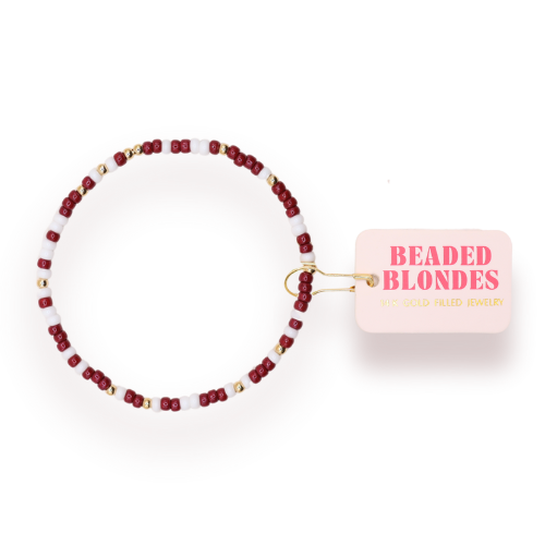 Maroon and White Game Day Sprinkle