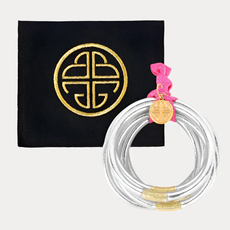 Budha Girl Silver All Weather Bangles Medium — Accents Boutique, Marble Falls TX
