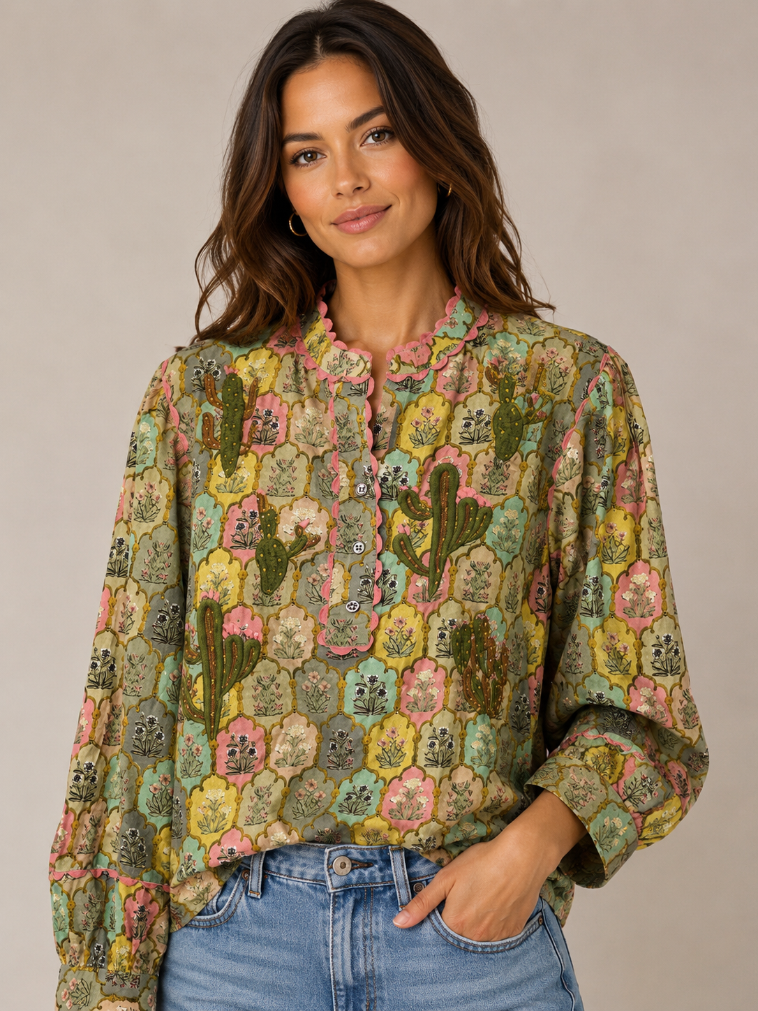 Sister Mary Nopal Cactus Top