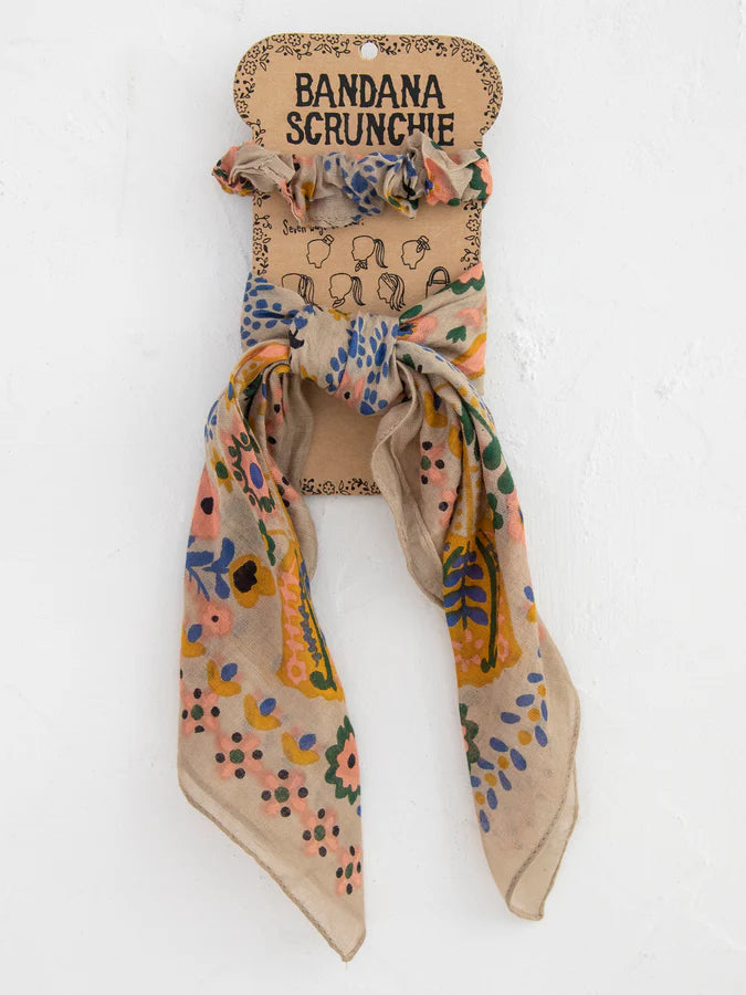 Natural Life Bandana Scrunchie