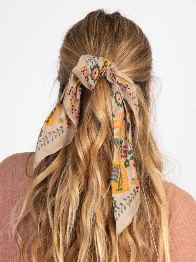 Natural Life Bandana Scrunchie