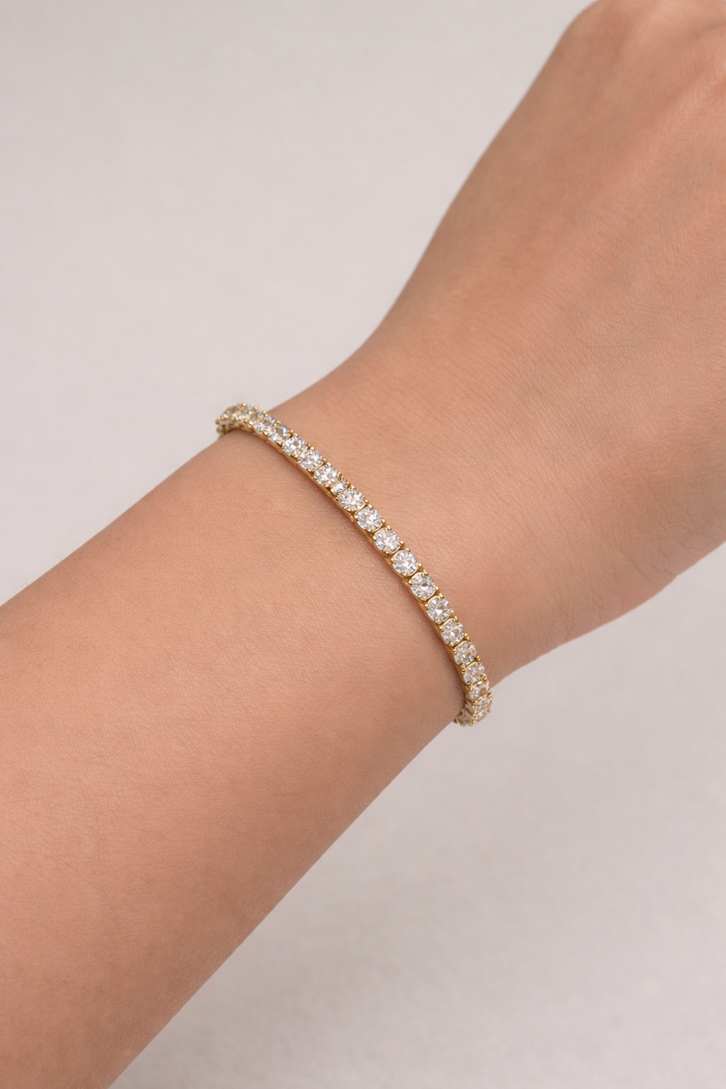 Large Stone Tennis Bracelet