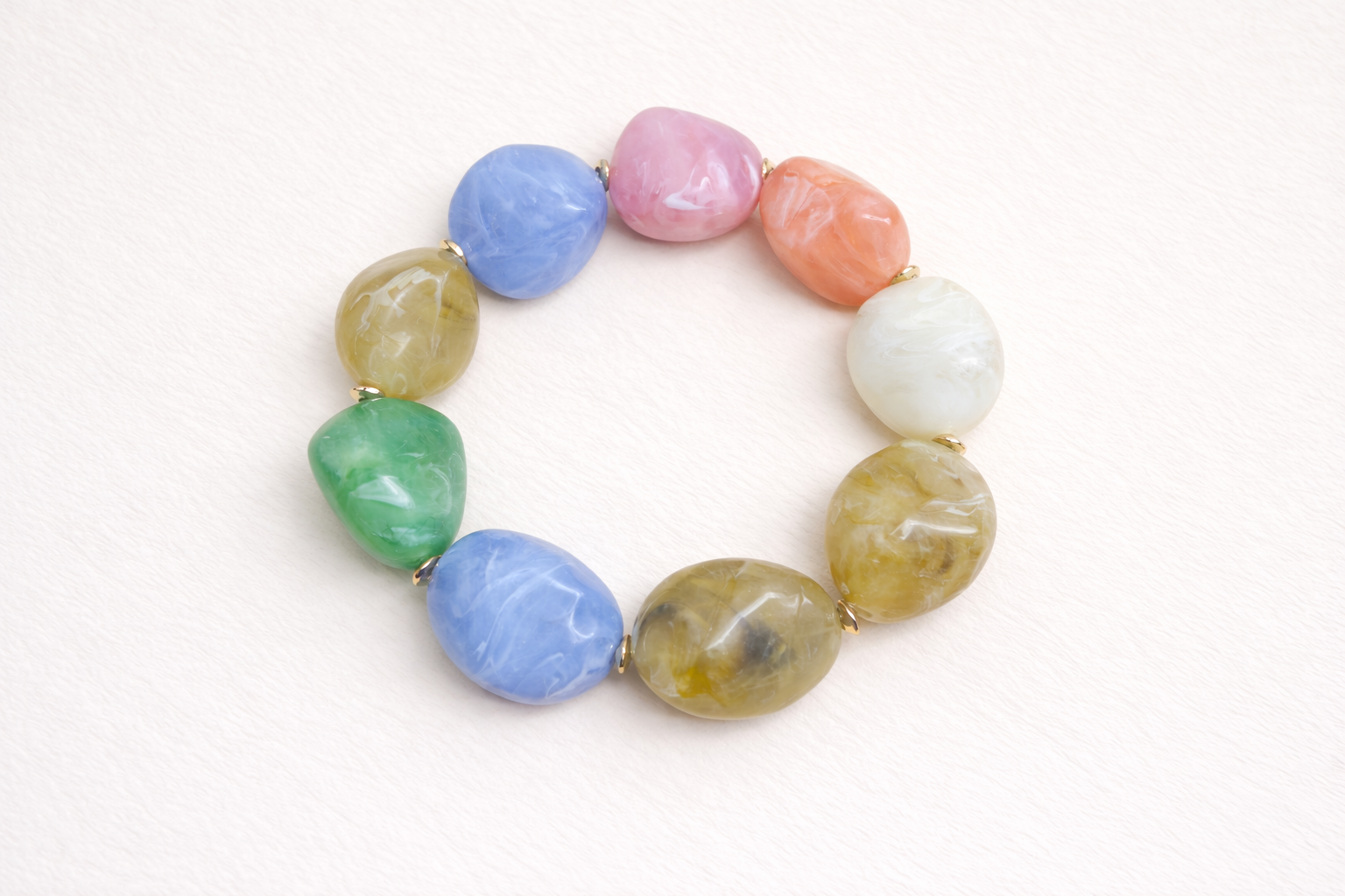 Resin Stone Stretch Bracelet