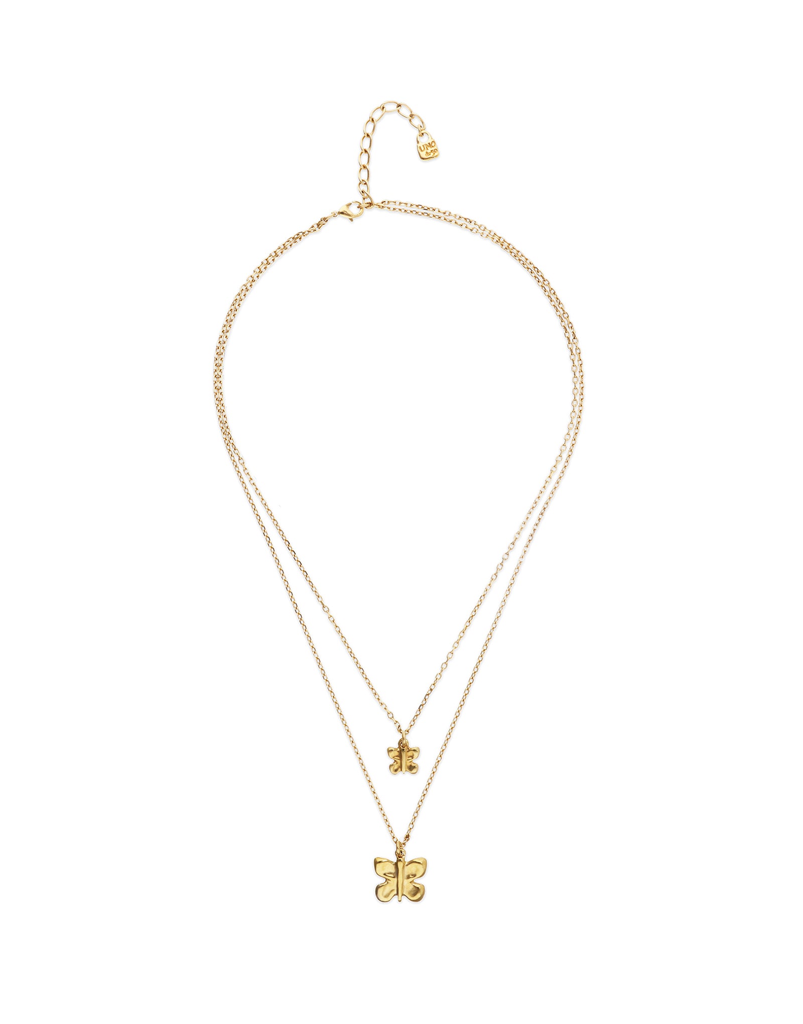 Uno de 50 Double necklace with butterflies — view 3