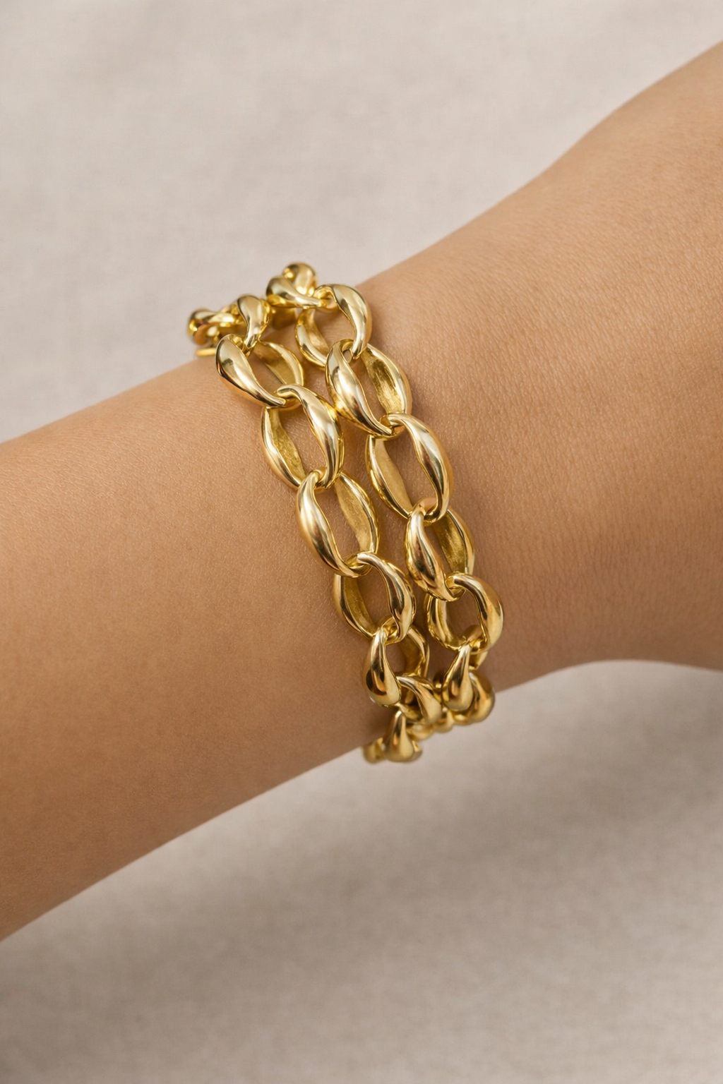 Gold Chunky Chain Link Bracelet