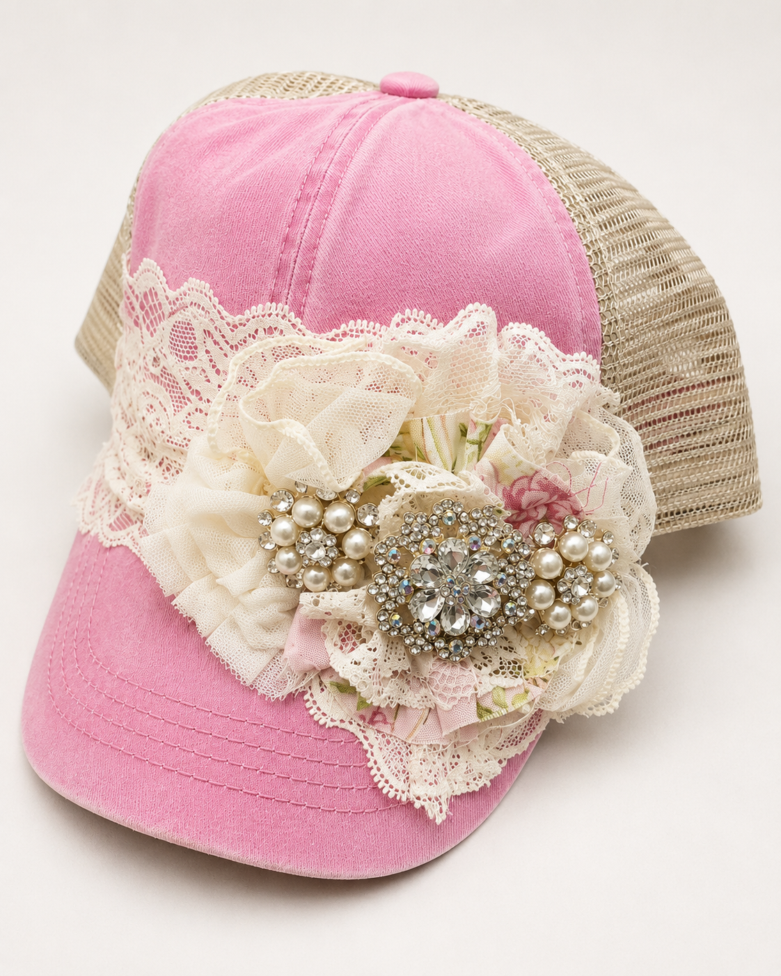 Shabby Rose Bling Cap
