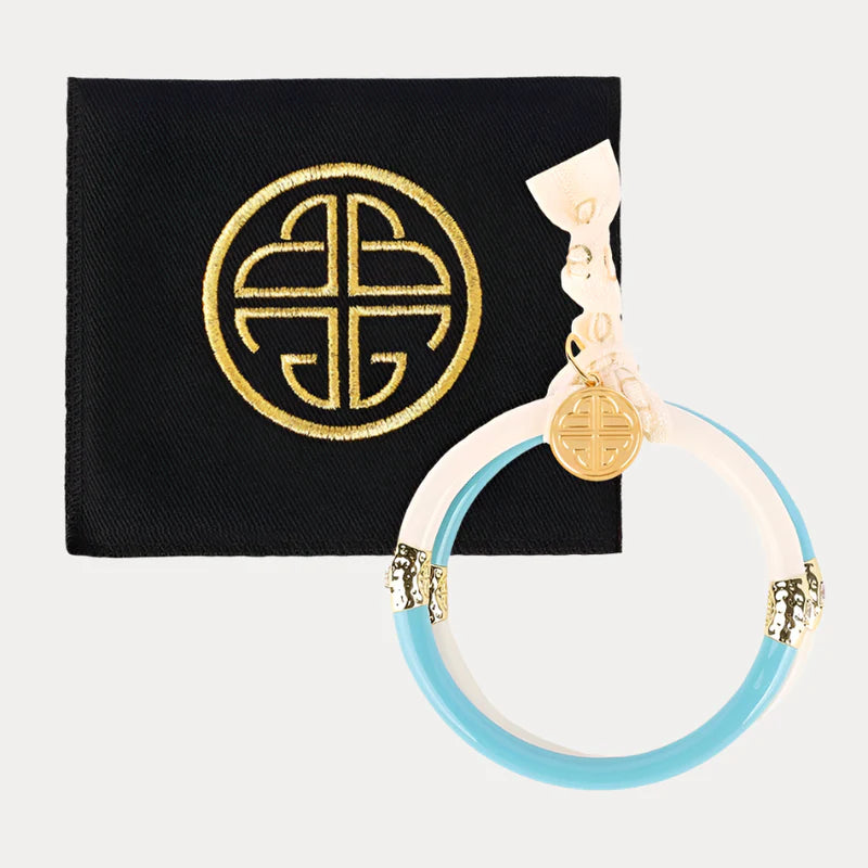 Budha Girl Turquoise/Ivory Yin & Yang All Weather Bangles® (AWB®)