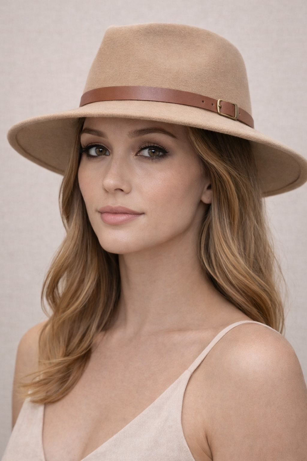 Shelia Wool Hat - Tan