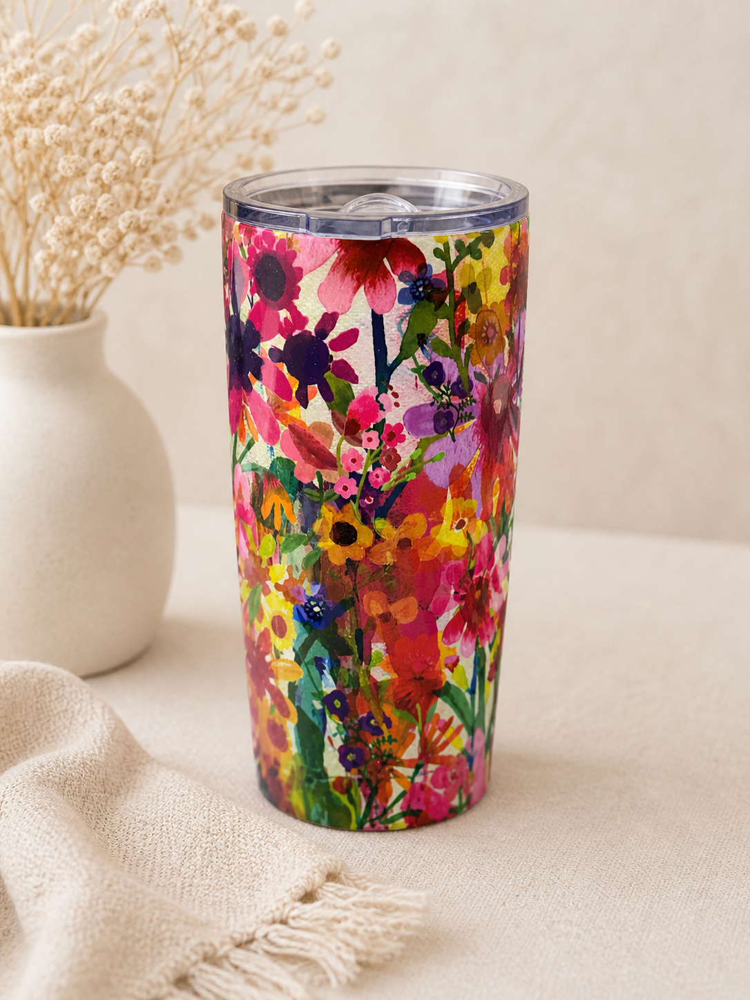 Natural Life Watercolor Water Tumbler