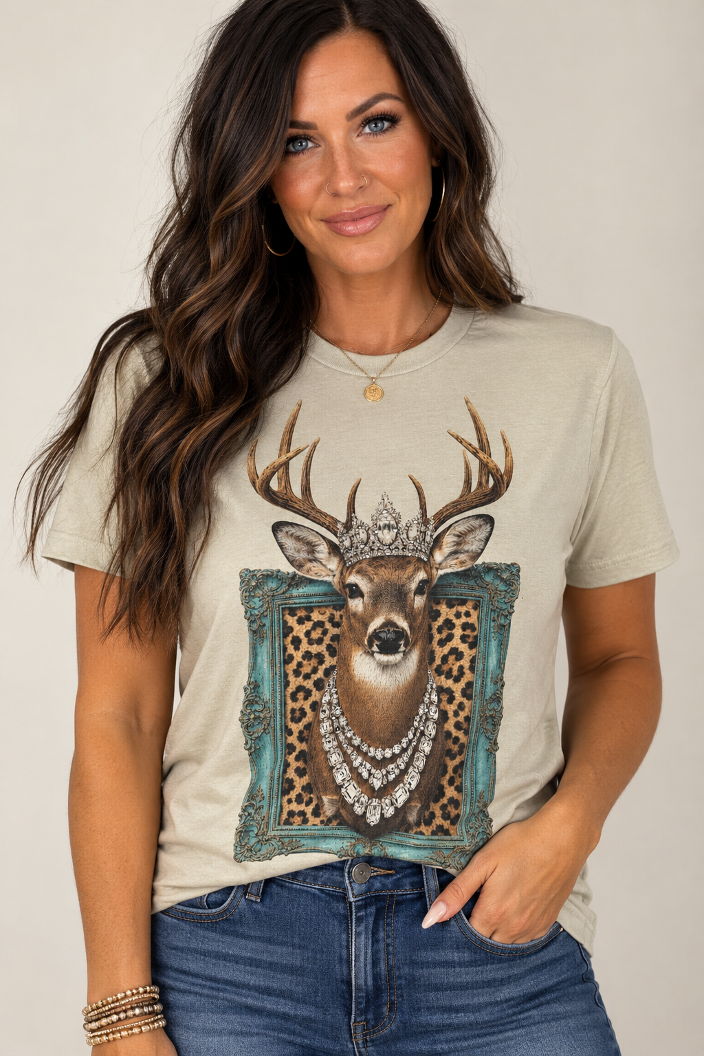 Deer Frame Bling Tee
