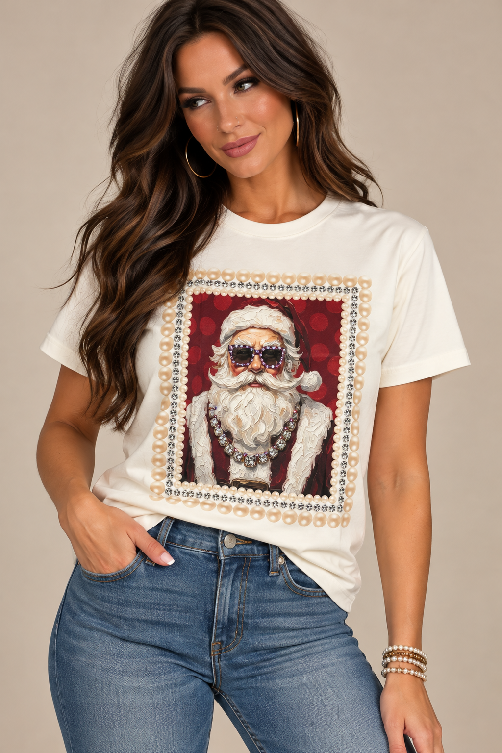 Santa Baby Bling Tee