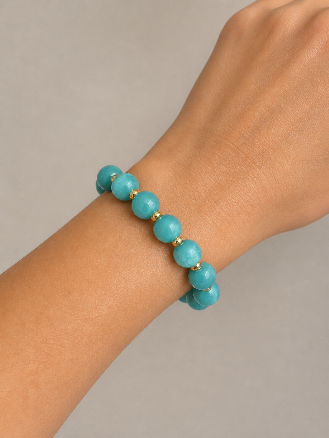 Beaded Resin Stretch Bracelet