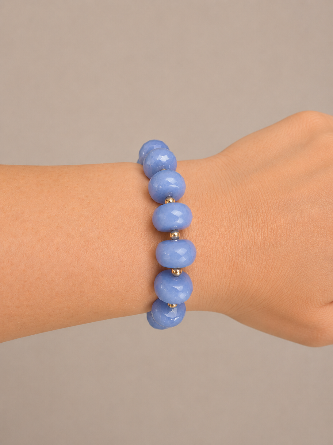 Blue Beaded Bracelet