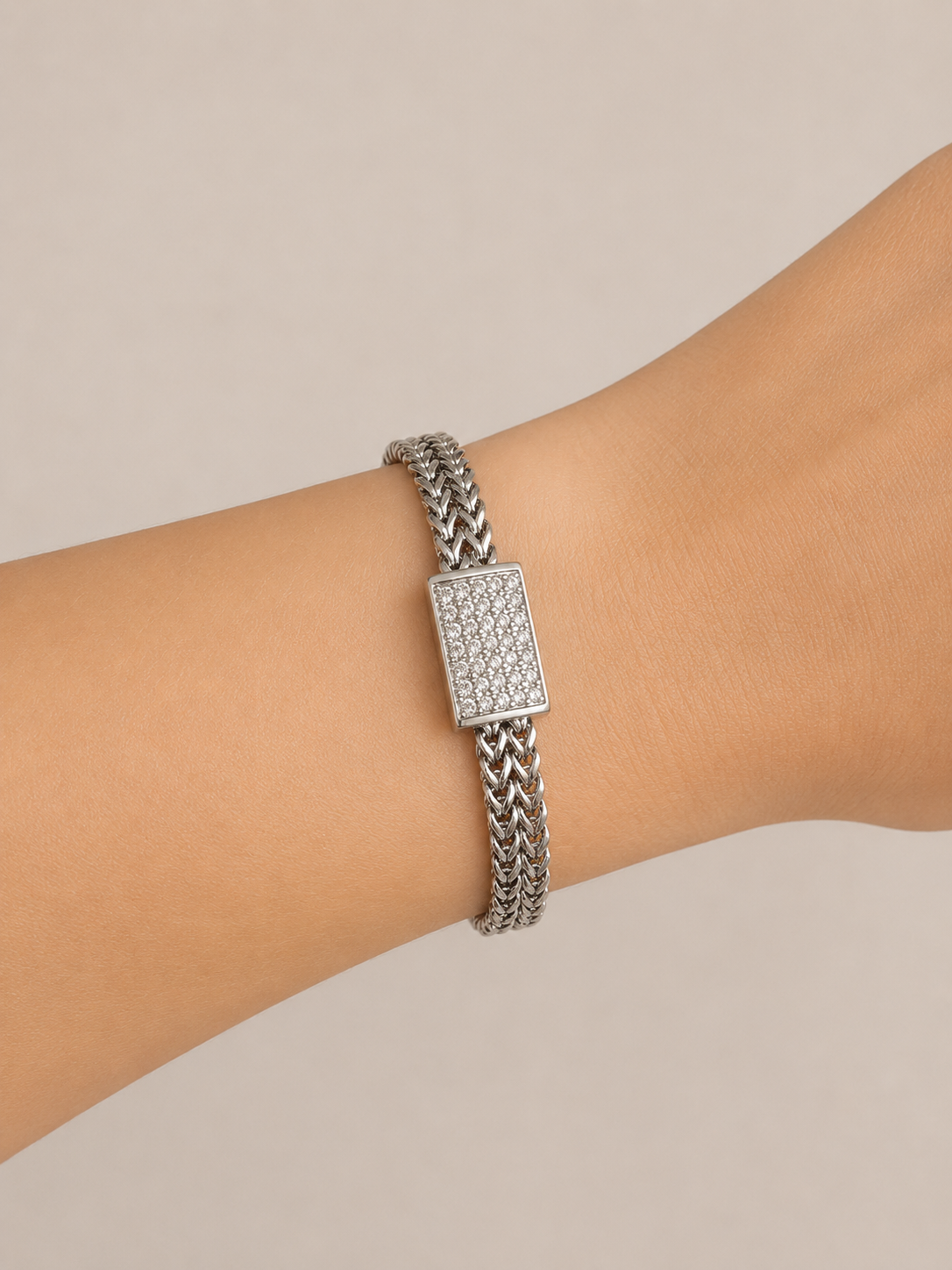 Pave Clasp Magnetic Bracelet