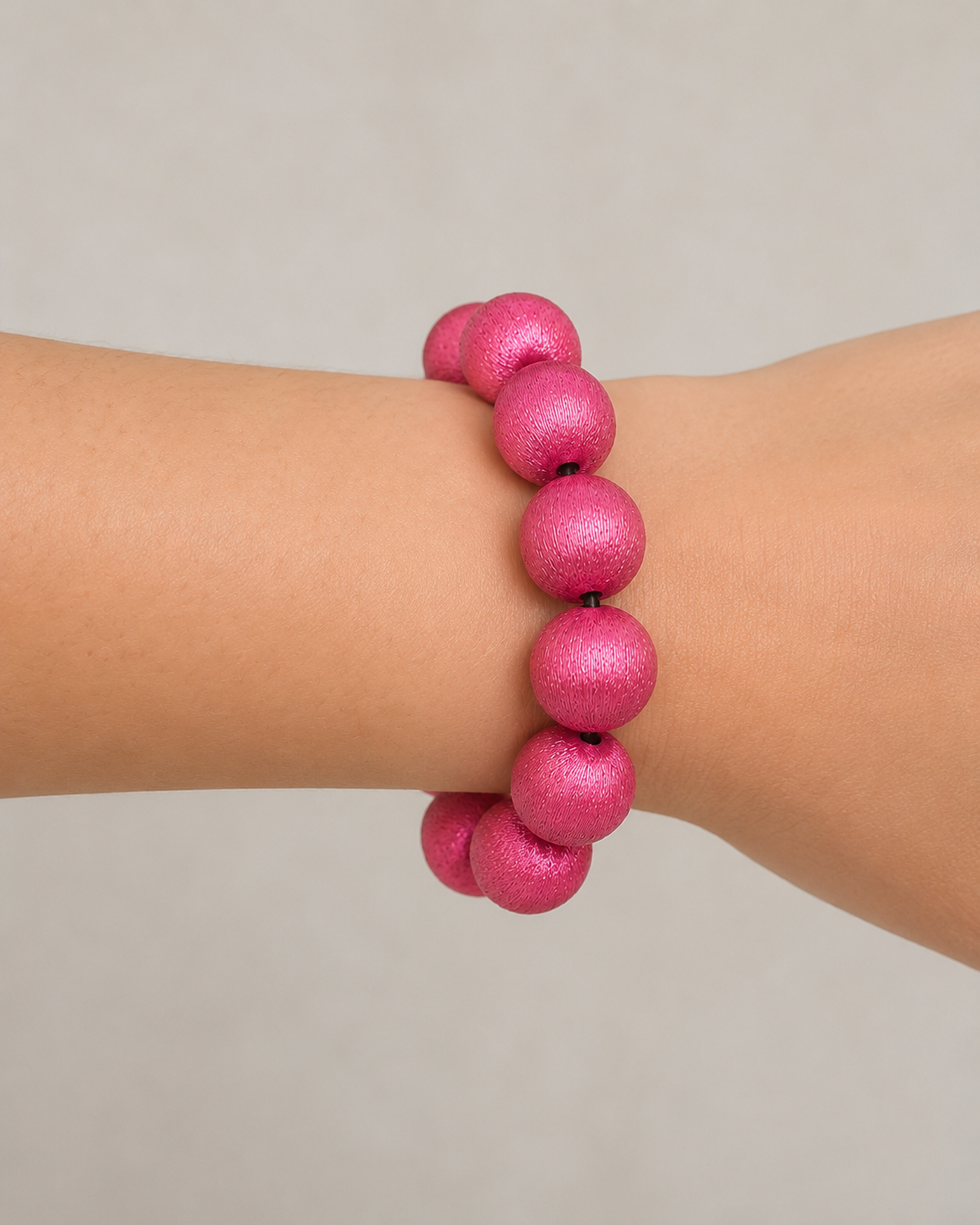 Taylor Shaye Brushed Bracelet - Hot Pink 14mm