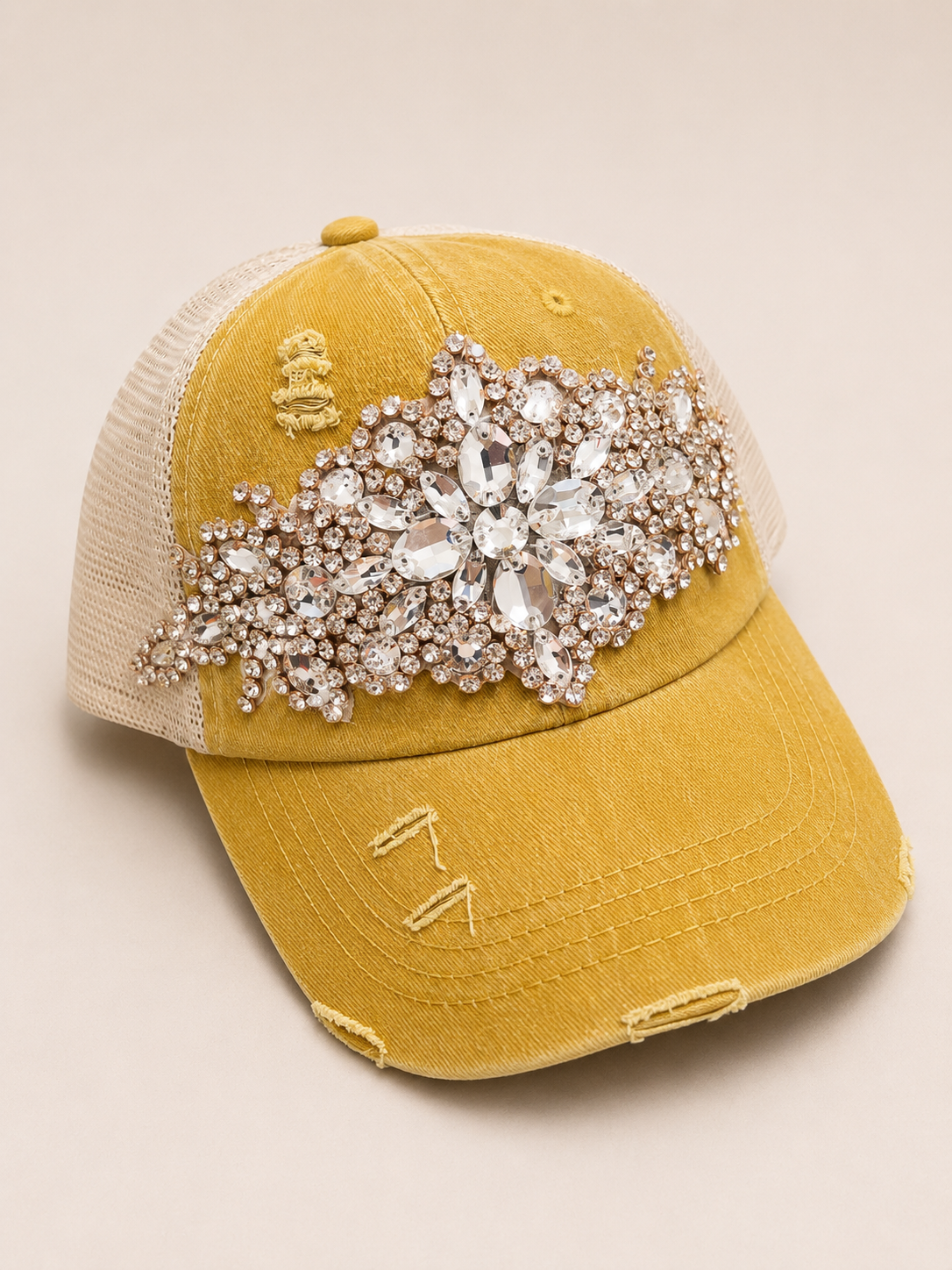 Crystal Bling Vintage Baseball Cap