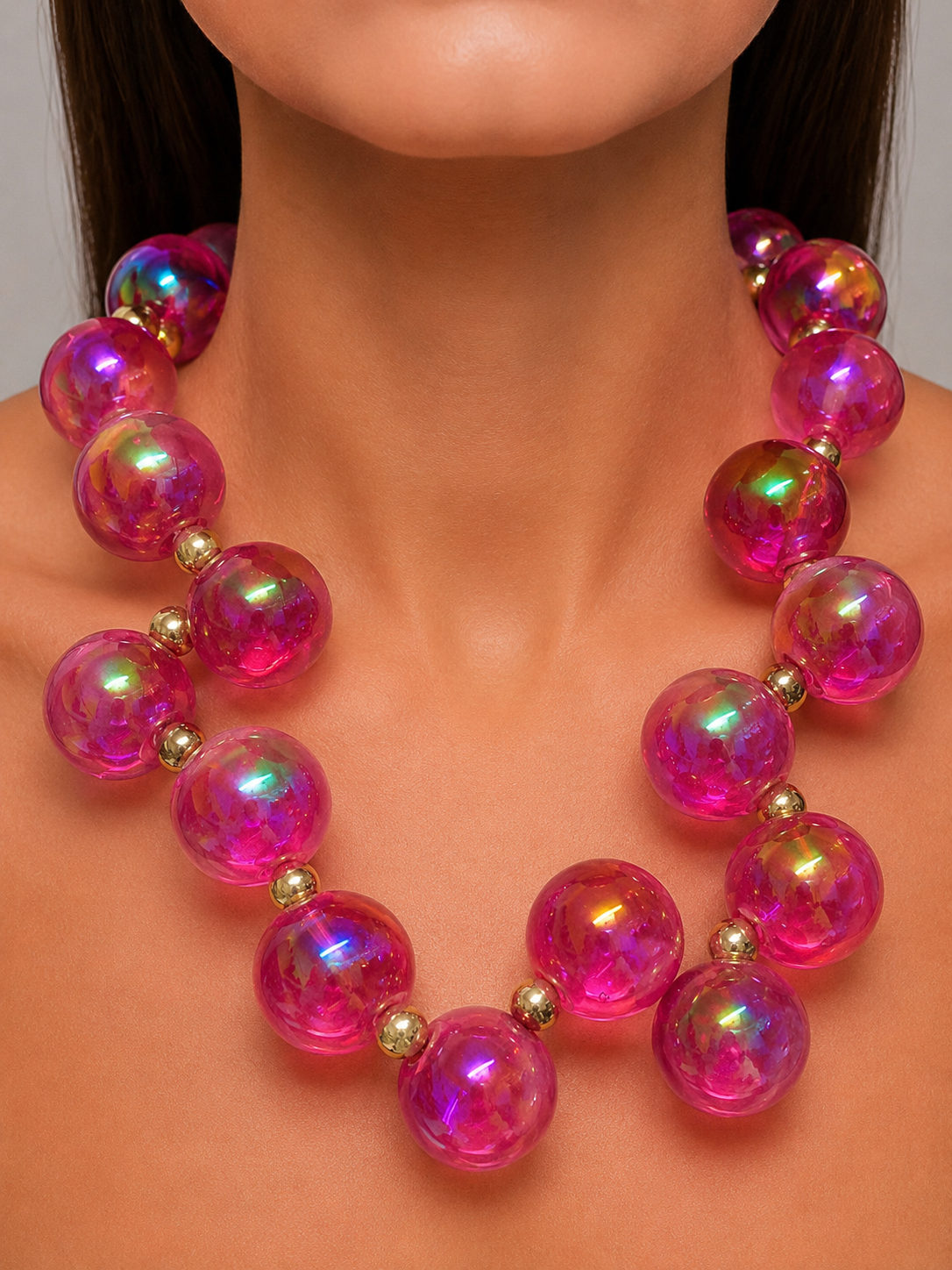 Bubble Beaded Necklace