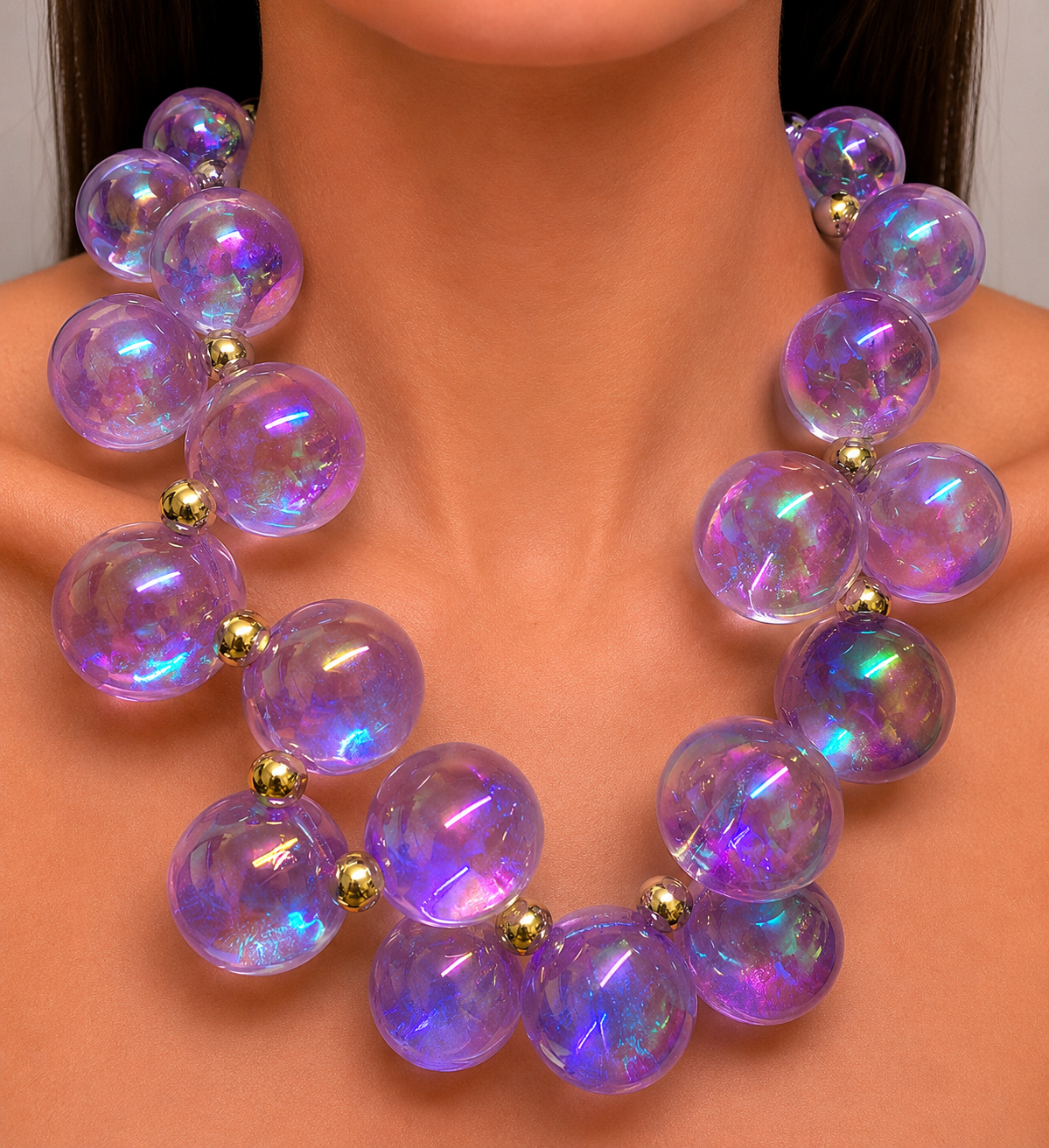 Bubble Beaded Necklace
