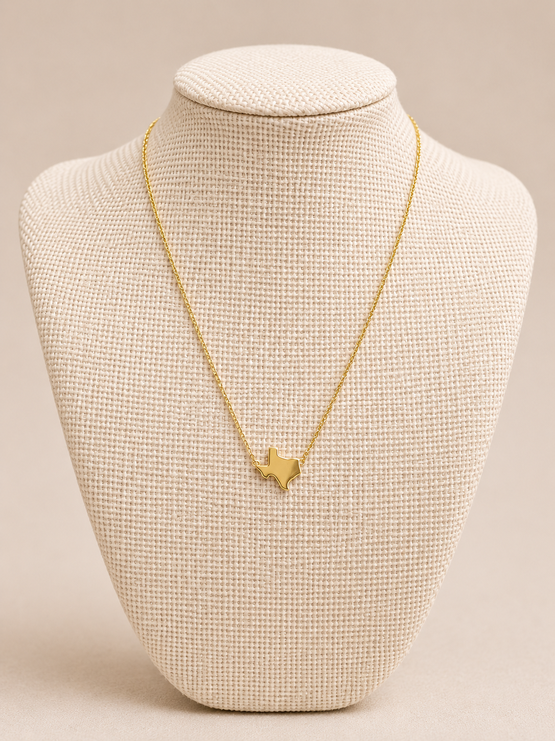 Gold Plated Sterling Silver Texas Necklace