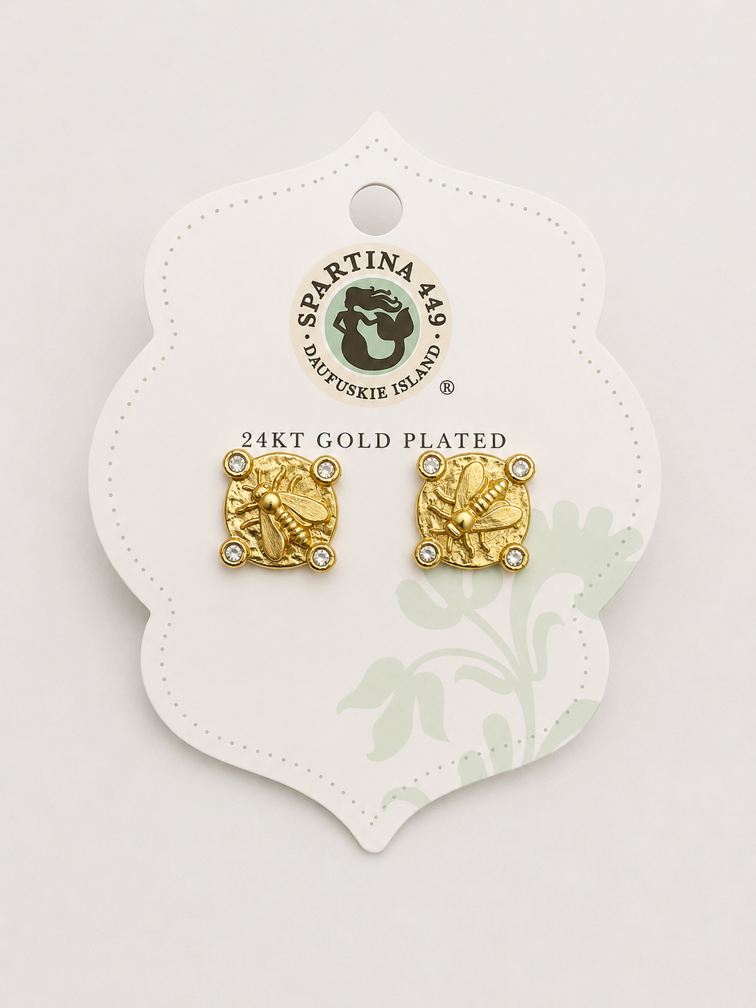 Spartina Curious Bee Gold Stud Earrings