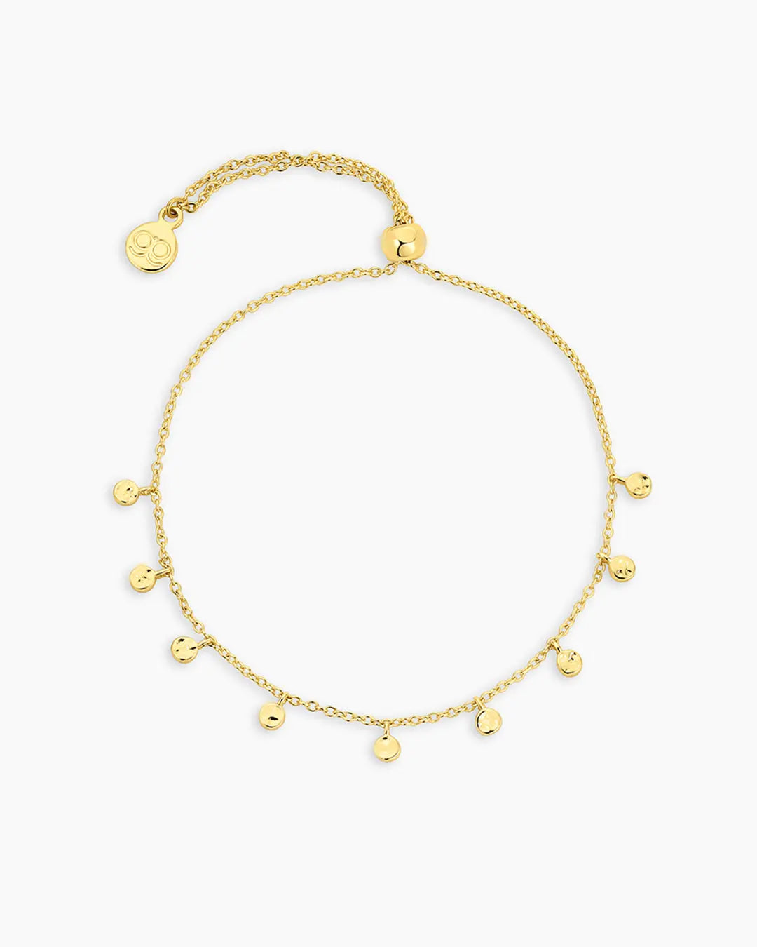 Gorjana Chloe Mini Disc Charm Bracelet in Gold
