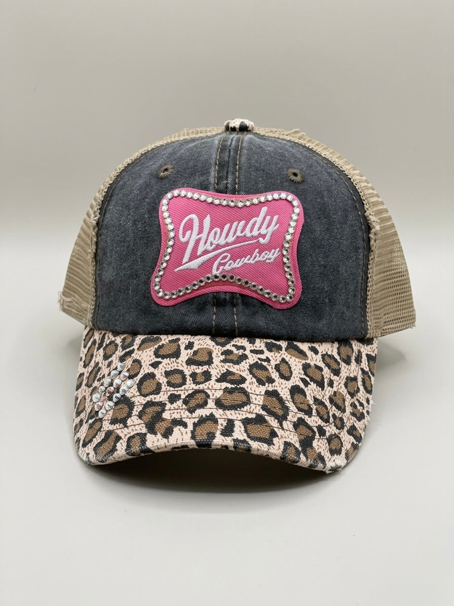 Howdy Cowboy Bling Cap