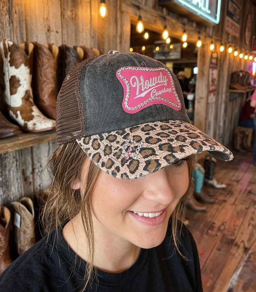 Howdy Cowboy Bling Cap
