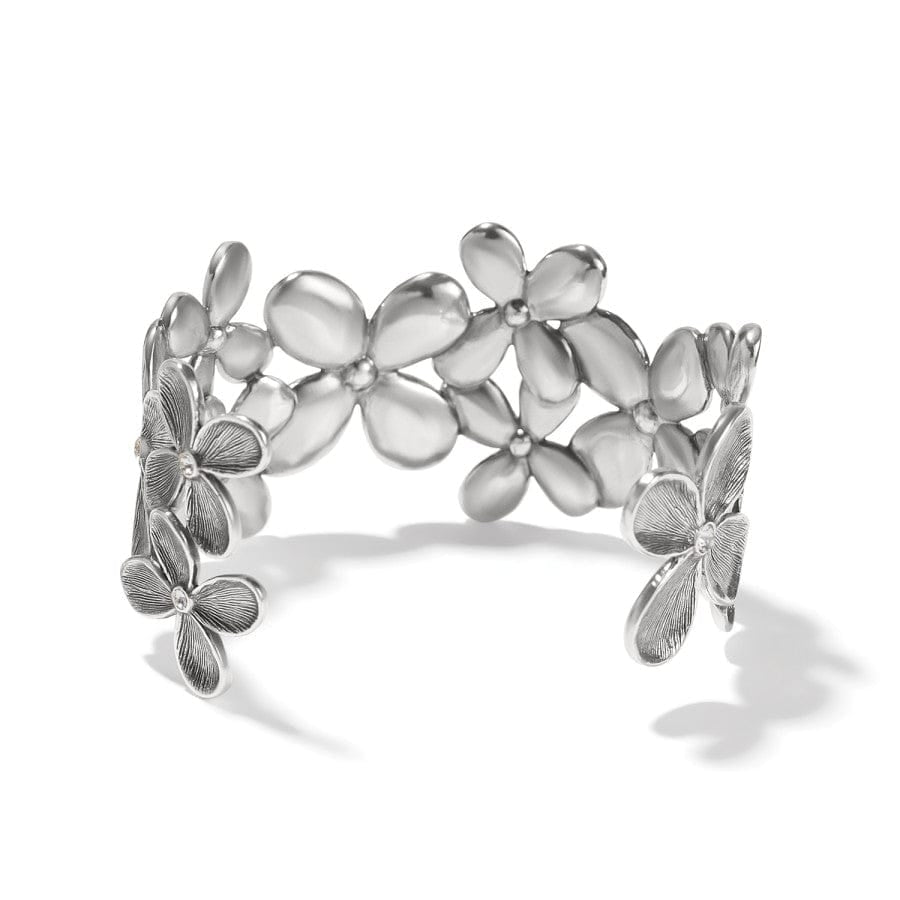 Brighton Everbloom Petals Silver Cuff Bracelet