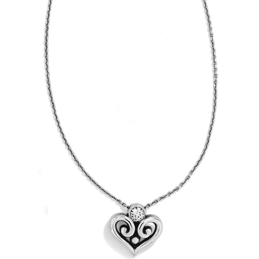 Brighton Alcazar Silver Heart Necklace — Accents Boutique, Marble Falls TX