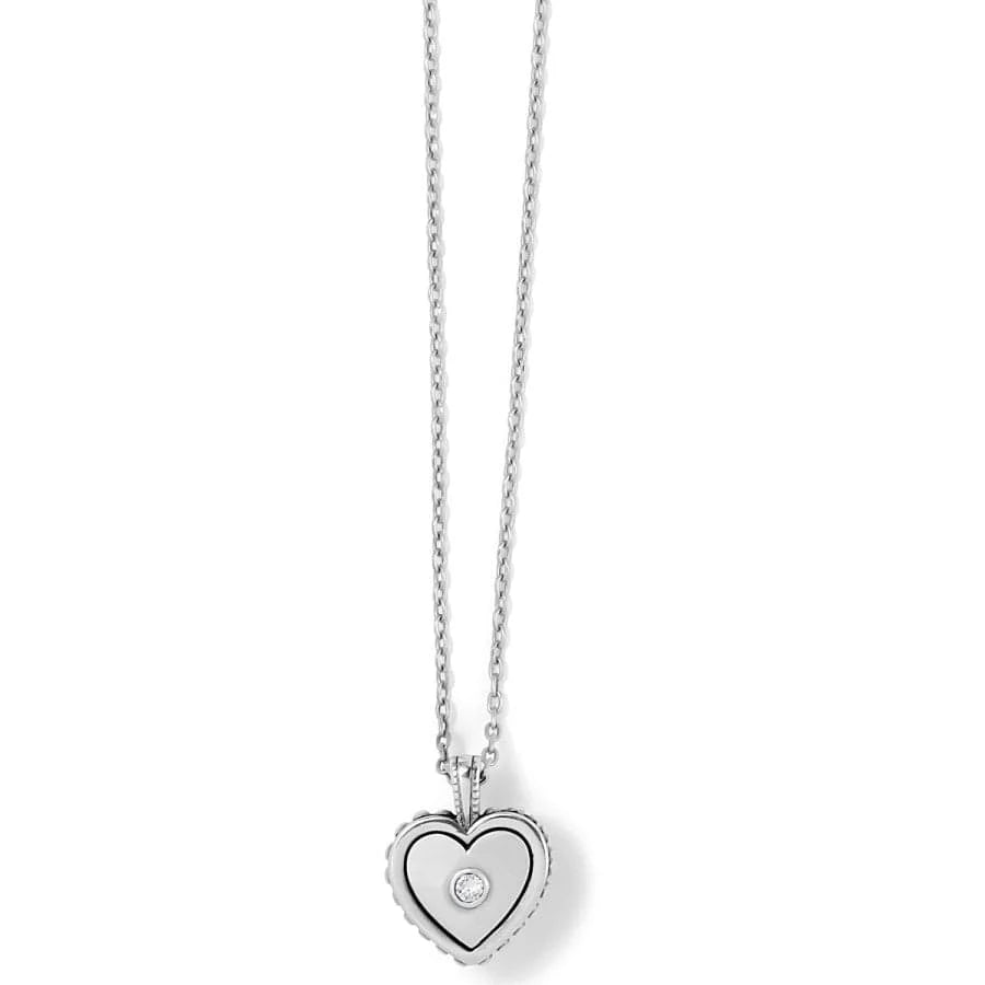 Brighton Pretty Tough Bold Crystal Heart Petite Pendant Necklace — Accents Boutique, Marble Falls TX