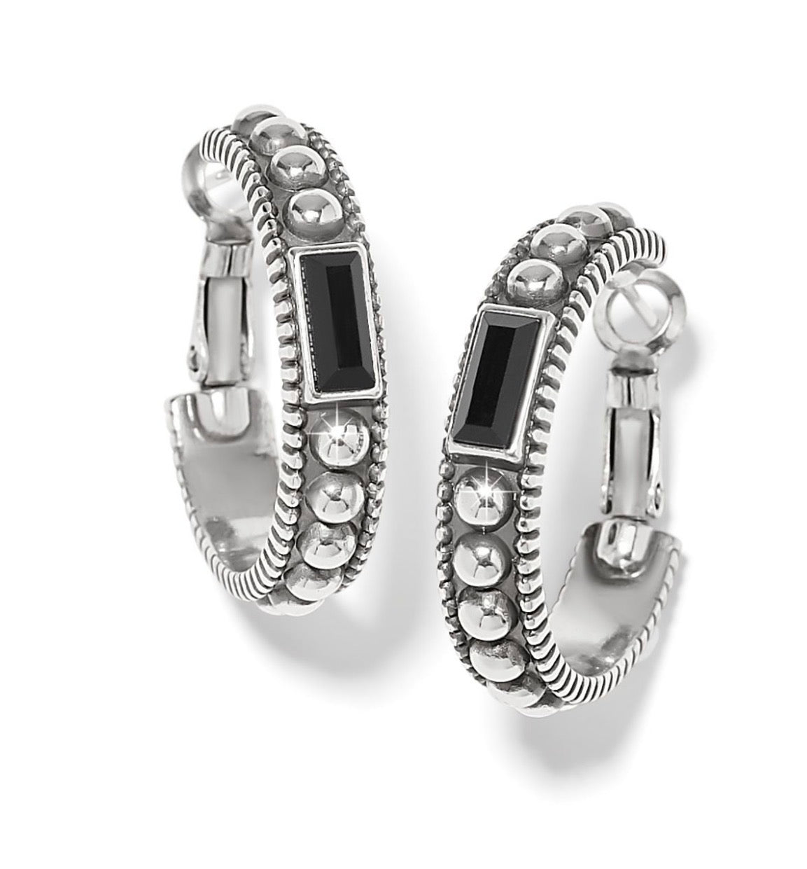 Brighton Pretty Tough Black Gem Hoop